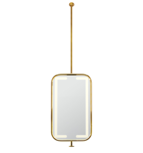 Hanging Mirror with LED Lighting